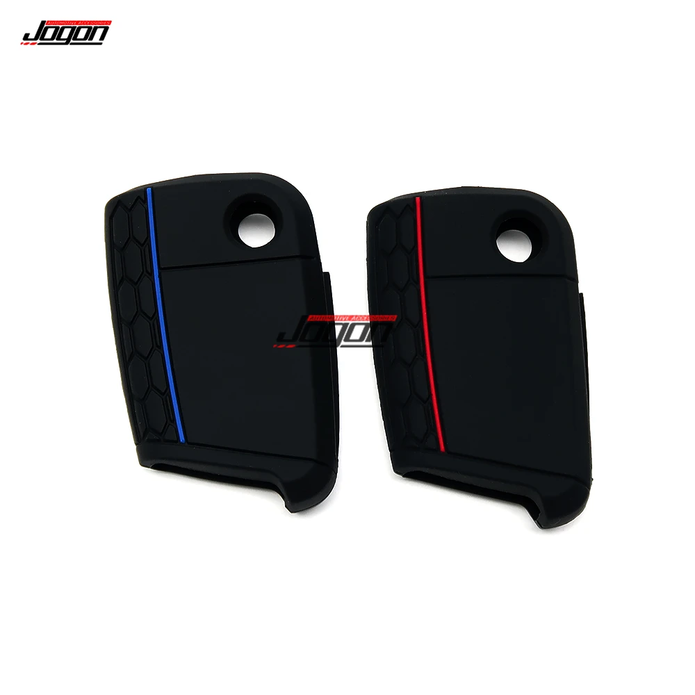 Car Key Case Shell Smart Key Cover Fob Case Holder Silicone For VW Volkswagen Golf MK7 GTI Golf 7 Golf 7.5 GTI R GTE GTD Tiguan