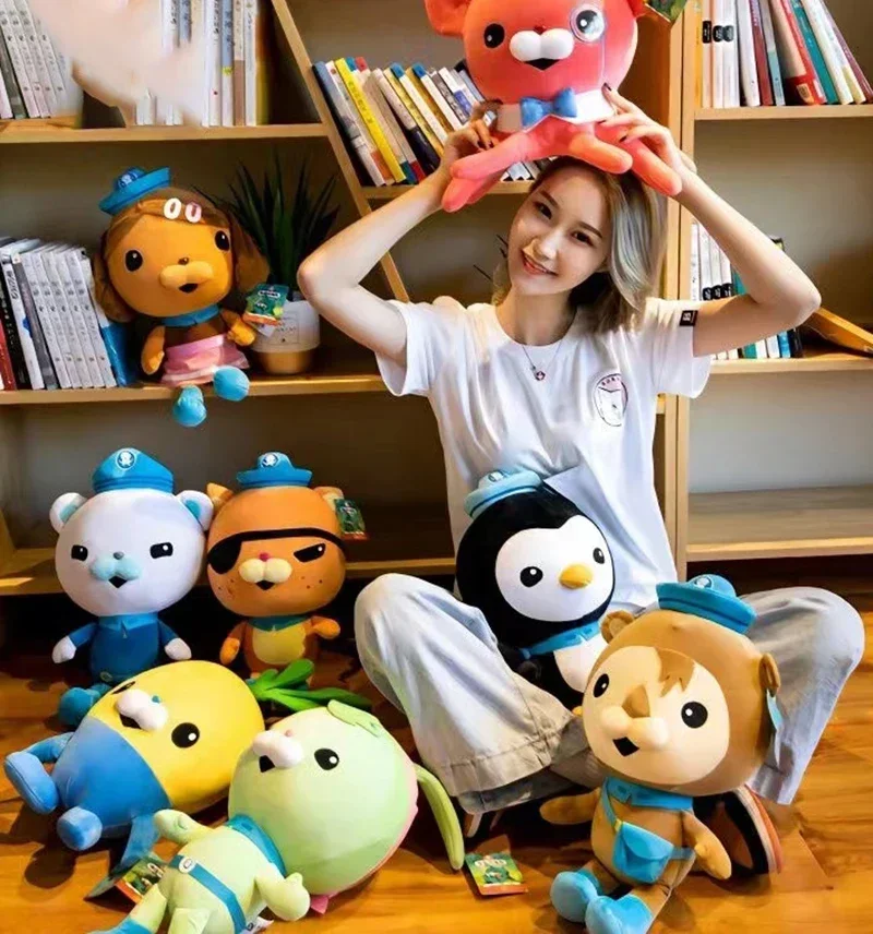 دمية محشوة من القطيفة Octonauts طراز بيسو Kwazii محشوة على شكل دمية محشوة على شكل حيوانات مخدات للزينة هدايا للأطفال