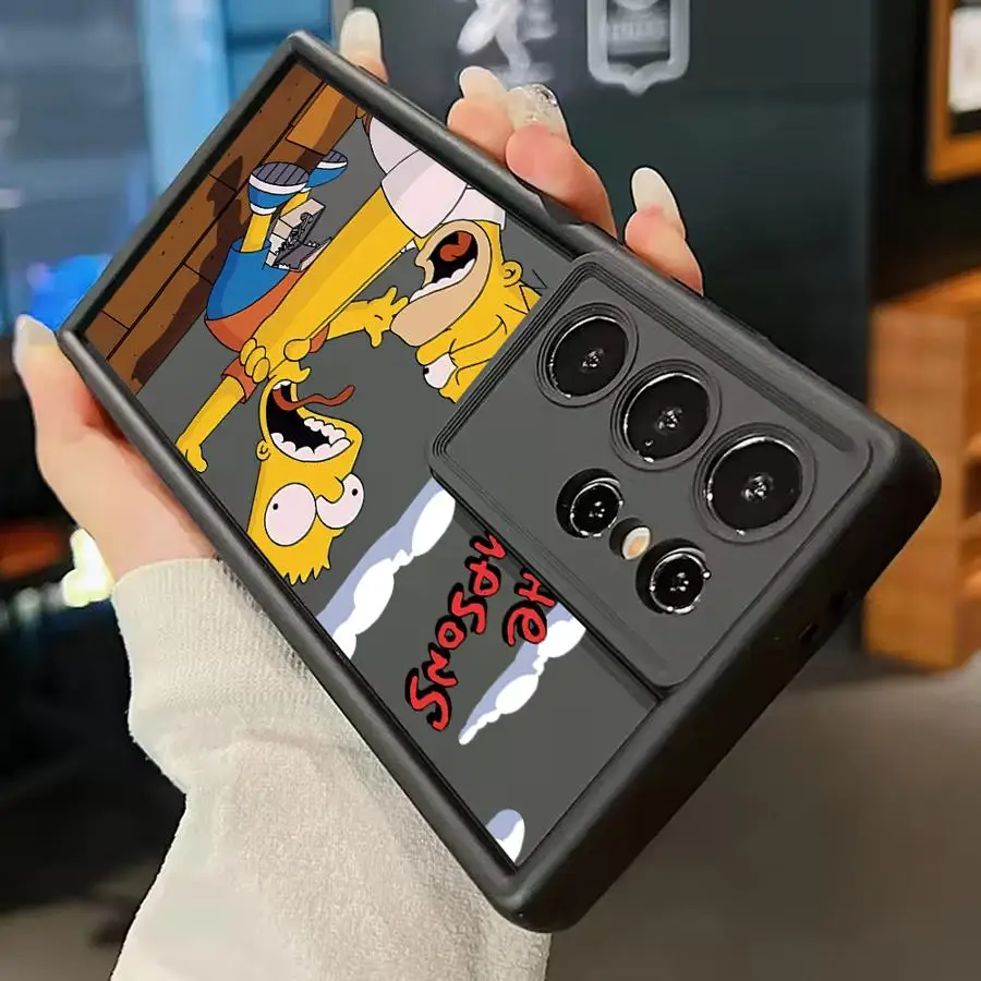 Phone Cover Case for Samsung Galaxy S21 S20FE S25 Ultra S24Ultra S23 FE Edge S22 S24 Plus S-simpsons Cute