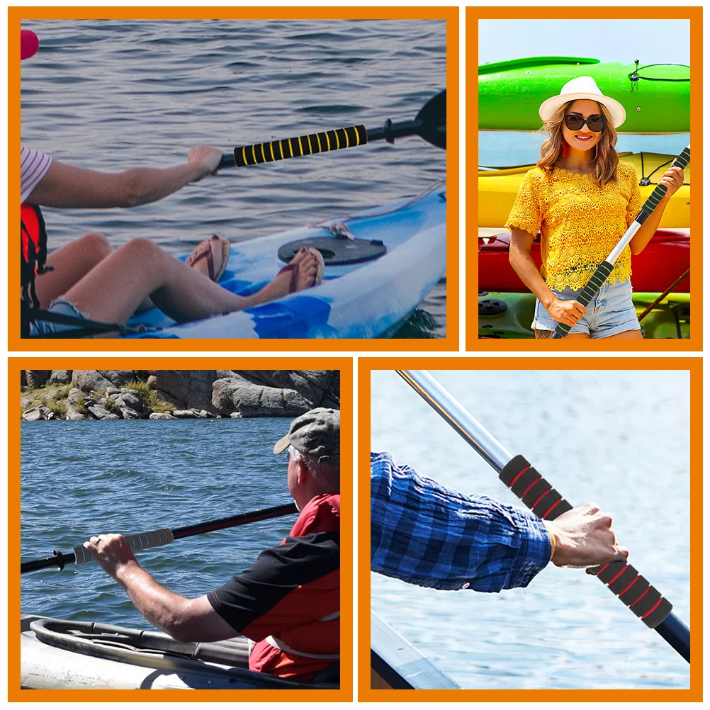 

4 Pairs Anti-slip Paddle Cover Kayak Handle Grips Wraps Sponge for Soft Accessories Covers