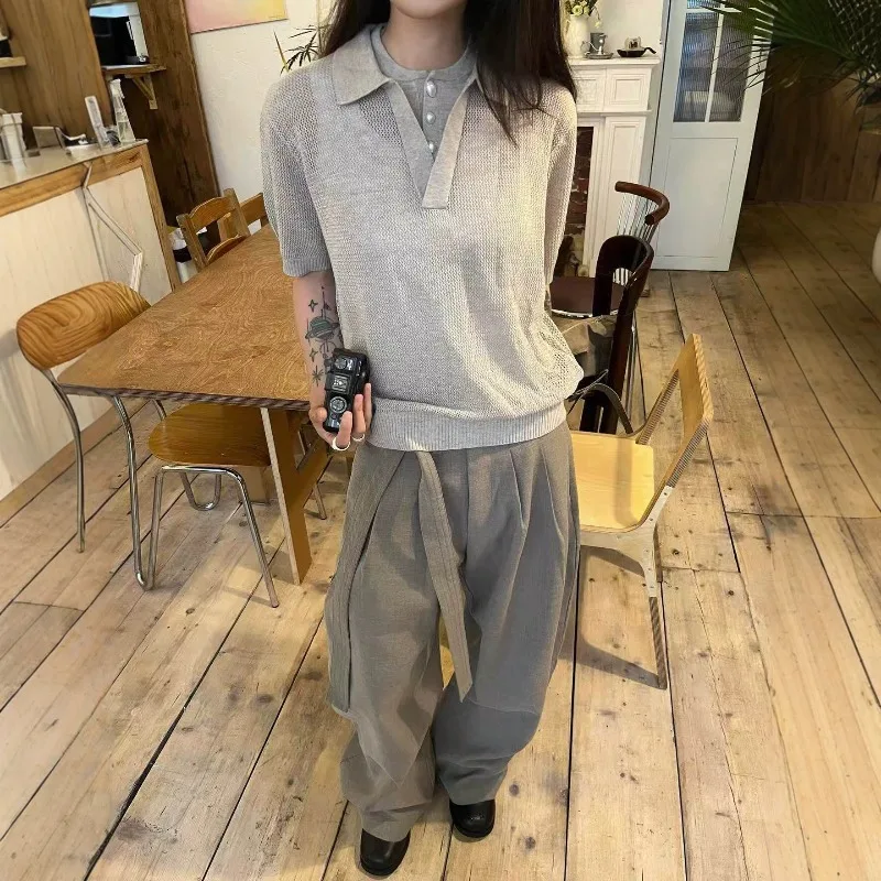 Men's T-shirt summer new outdoor casual short sleeved loose casual solid color versatile T-shirt