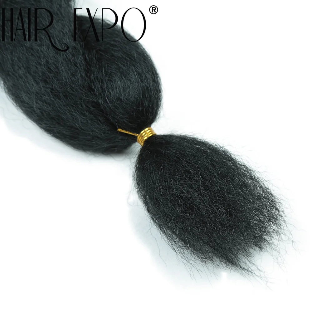 26 Zoll Vixen Crochet Bulk Hair Synthetische Jumbo Braids Flauschiges Yaki Glattes Crochet Haar Afro Kinky Curly Flechthaarverlängerung – Detail 7