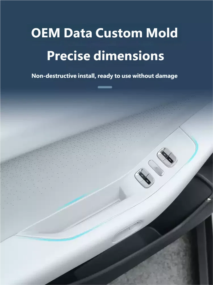 For XPENG P7+ 2026 2027 Silicone Window Lift Panel Cover, Four-door Lift Panel Protective Pad Mat Interior Decor