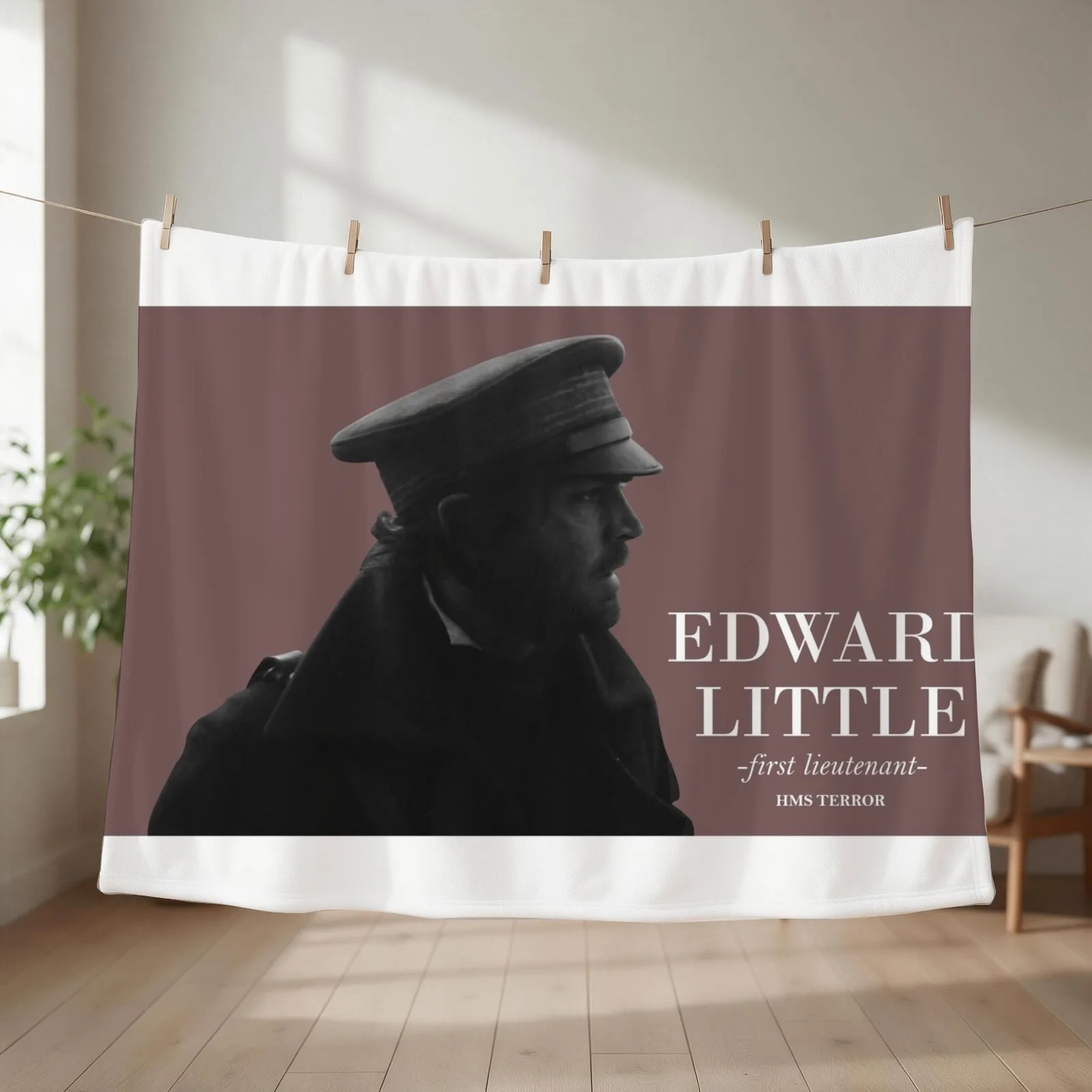 The Terror: The Chain Of Command- Edward Little Throw Blanket couch cozy soft plush fuzzy picnic outdoor blanket