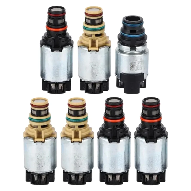 7Pcs Automatic Transmission Solenoid Set 6T40 6T30E 6T40E 6T45E 6T50E 6T30 Fits for Auto Accessories