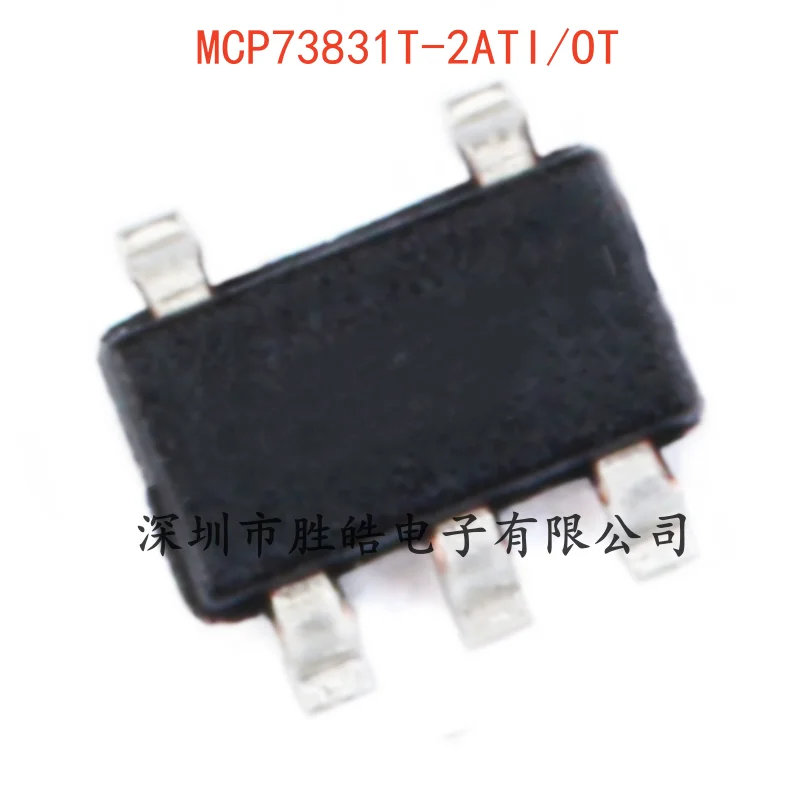 (5PCS)  NEW   MCP73831T-2ATI/OT   Battery Power Management Chip   SOT-23-5   MCP73831T   Integrated Circuit