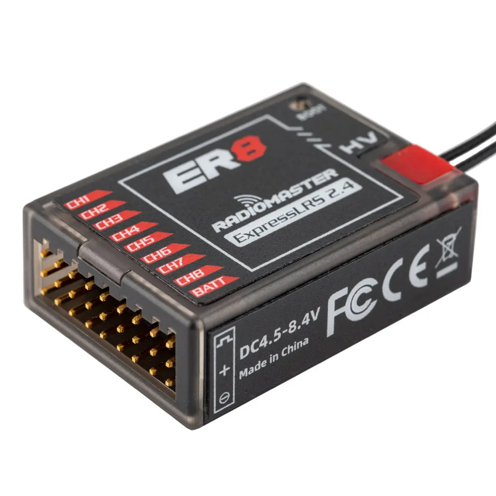 Radiomaster ER8 8CH PWM CRSF ExpressLRS Empfänger 2,4 GHz 100 mW Dual-Antenne – Detail 15