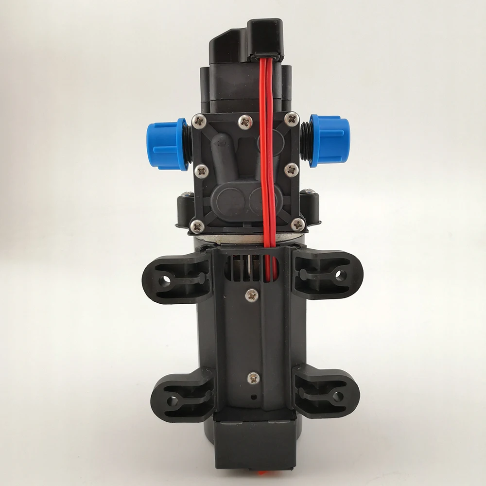 100w 12 volt small dc mini water pump electric High Pressure self priming diaphragm pump with buit-in fan