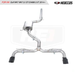 HEO valvetronic alloy Catback Exhaust For Volkswagen GTI VW Golf MK7 MK7.5 7 7.5 GTI EA888 2.0T 2014+ Exhaust