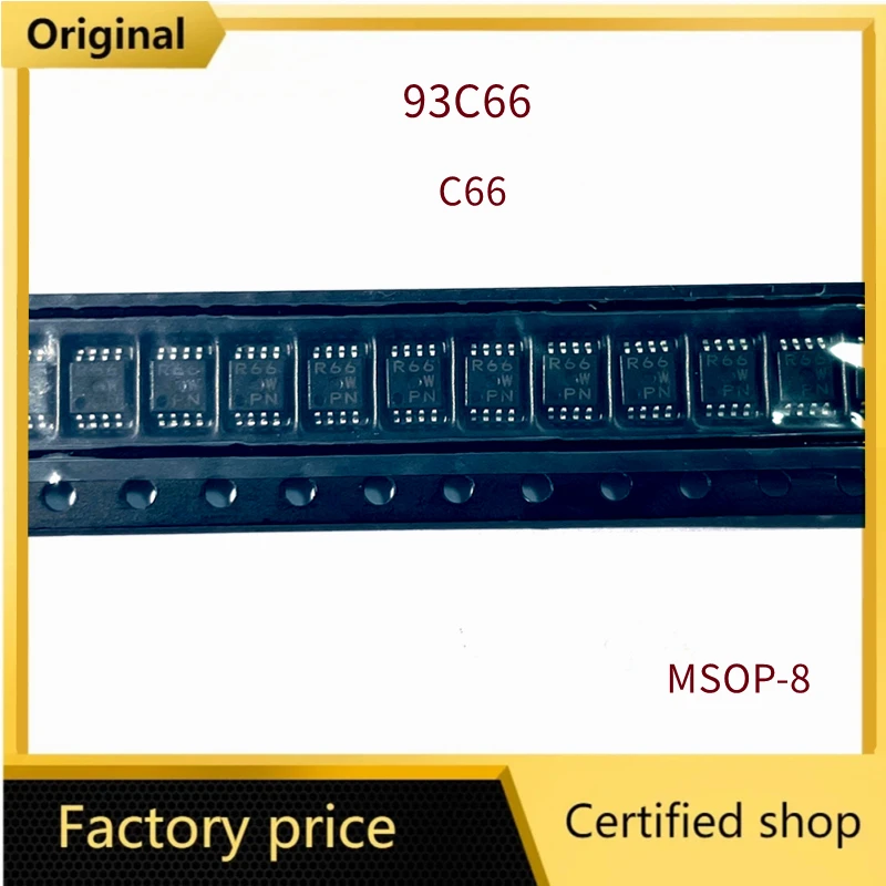 5pcs/Lot C66 R66 93C66 MSOP8 EEPROM Chip For New Type For Hyundai For Kia For Ford For Toyota Dashboard