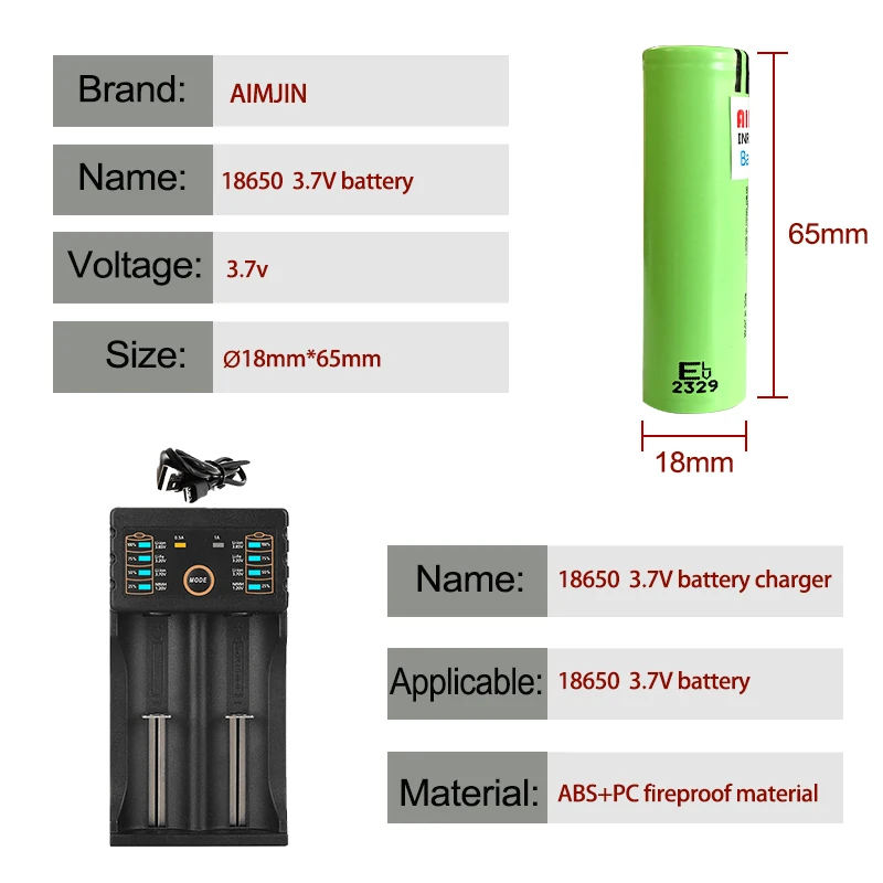 18650 3400mAh 3.7V NCR18650B batteria ricaricabile al litio per Computer ventilatore giocattolo lampade per Laptop torcia elettrica della banca di