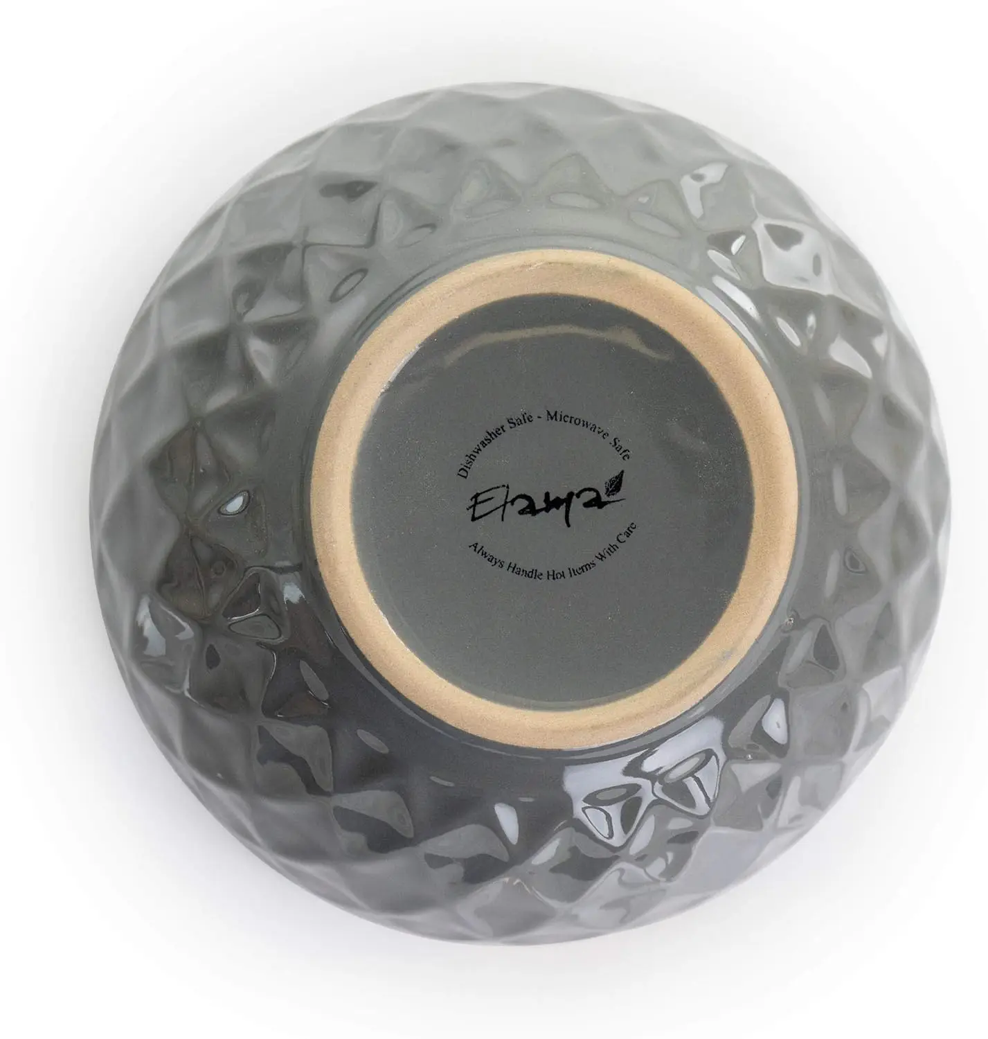 طقم أطباق دائرية من مجموعة أواني الطعام الحجرية، 16 قطعة، لائحة ولؤلؤ