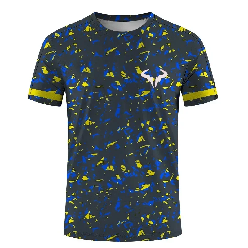 Badminton and Tennis Series 3D Printed Men's and Women's Outdoor Extreme Sports Short Sleeved Round Neck T-shirt Fashion Tops