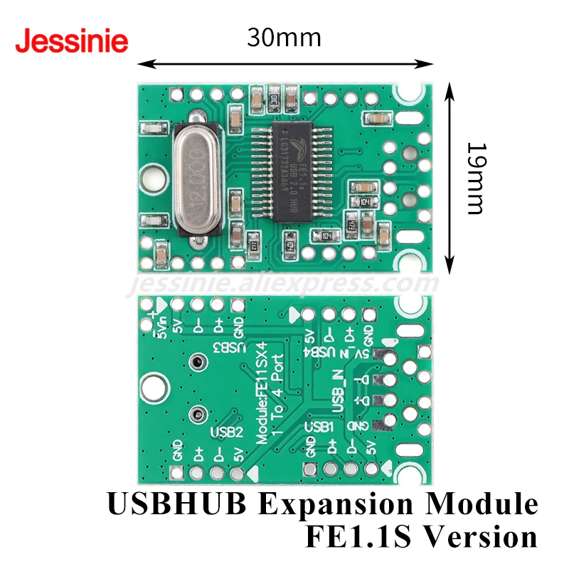 10pcs/1pc USB2.0 High Speed Extender Module Hub 1 Point 4/1 Drag 4 Interface Adapter Development Board Driver Free FE1.1S
