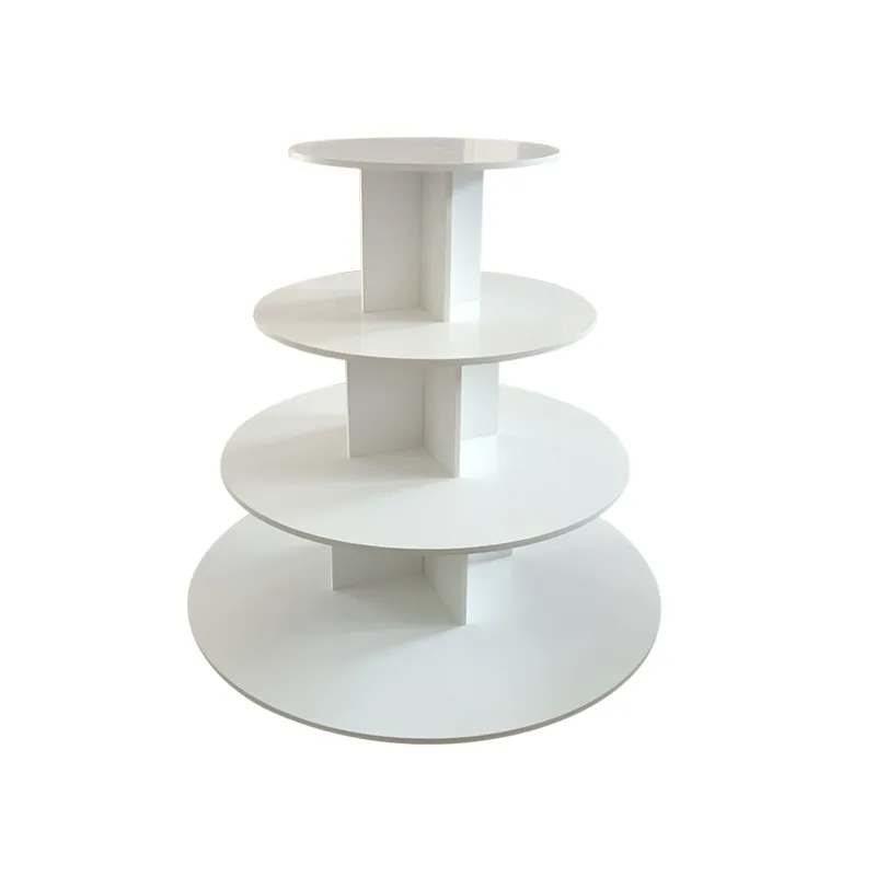 YFY Wooden Round Fence Middle Island Cabinet Stack Head Shelf Tea Exhibition Red Wine Product Sales Display Cabinet