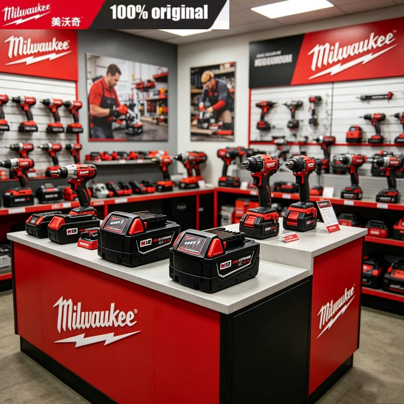 

for Milwaukee M18 18V cordless tool battery for M18B5 XC lithium-ion batteries 48-11-1815 2604-20 48-11-1850 48-11-1860 etc.