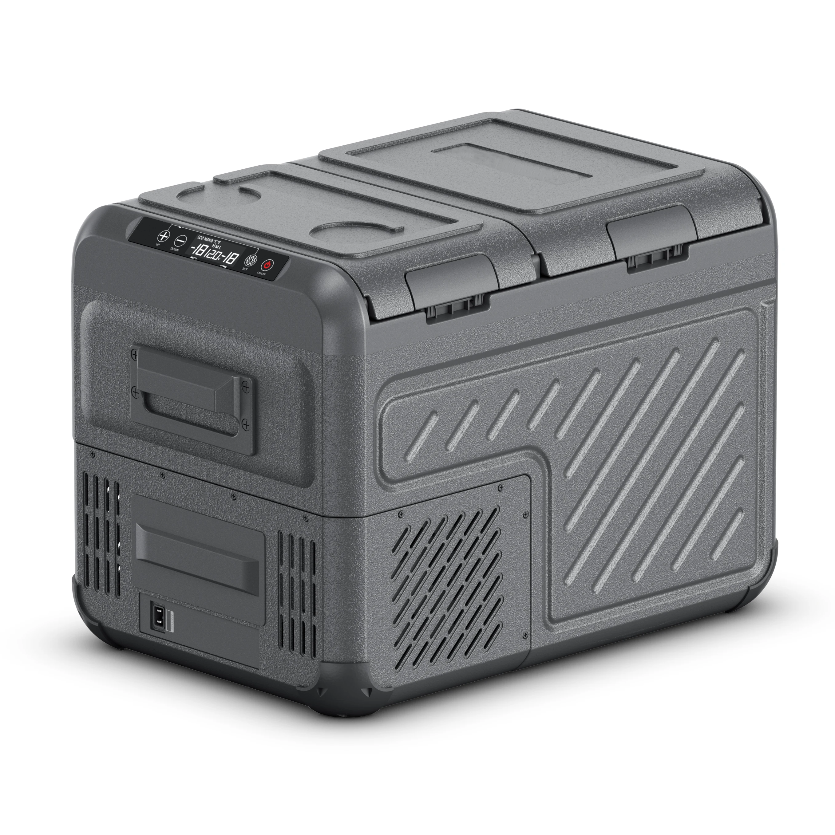 Custom Logo Portable Mobile Fridge Outdoor Car Refrigerator 12V 24V Freezer Camping Fridge