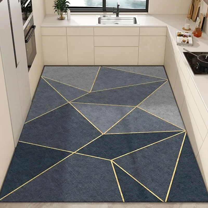 

Checkerboard Pvc Anti-slip Oil-proof Kitchen Floor Mat Home Leather Balcony Carpet Stain-proof Water Proof Rug Ковер Tapis 러그