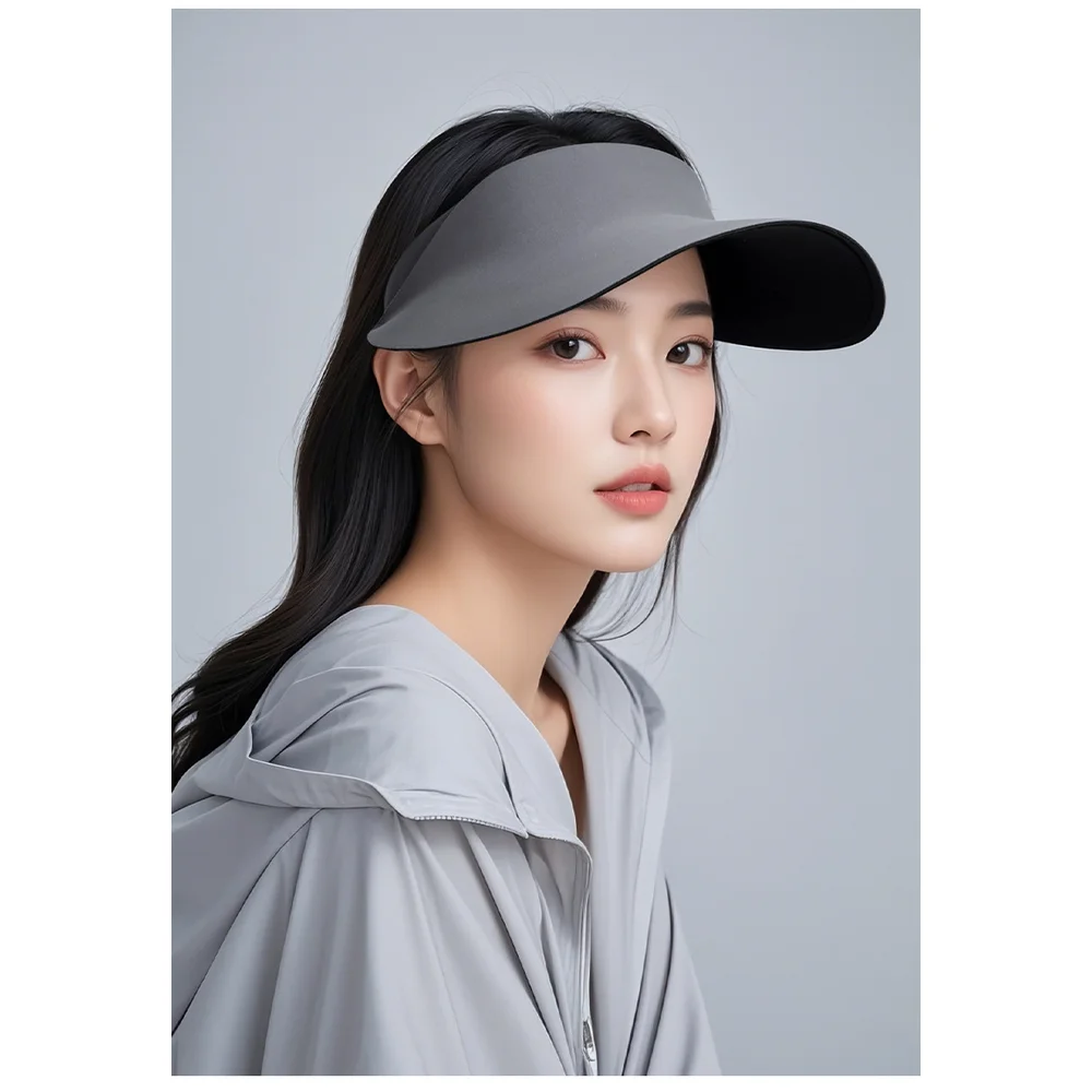 Новая летняя солнцезащитная шляпа 2025 года с пустой крышей, уличный солнцезащитный козырек, защита от ультрафиолета, без следов, большие складные поля Xmz291