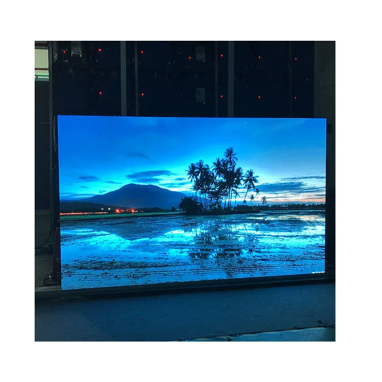 4K Publicidade Comercial Tela LED Serviço Frontal P1.875 Painel de Parede de Vídeo LED Pequeno Passo de Pixel Interno