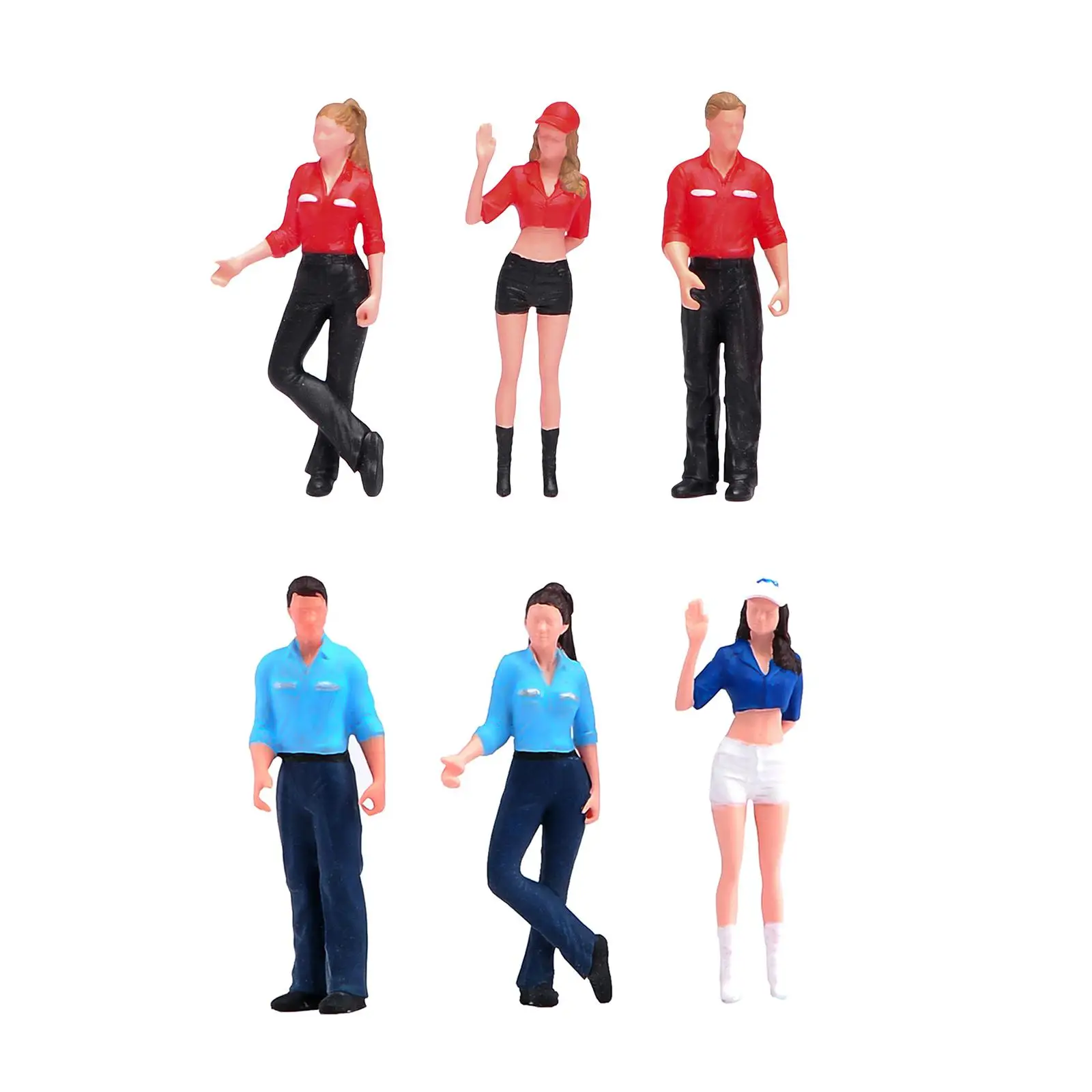 

Набор из 3 фигурок 1/64 для диорамы: мужчина, женщина, работник железнодорожной станции, миниатюрные сцены для оформления железнодорожных макетов и газовых станций