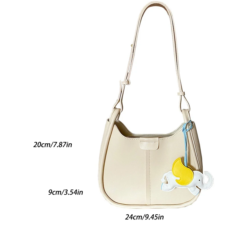 2024 new women's bag Korean style high-end girly style cute little elephant one-shoulder cross-body portable commuting beauty ba