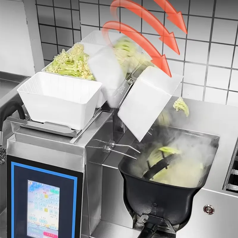 Fully Automatic Intelligent Electromagnetic Cooking Machine 304 Stainless Steel 3.5kw 220V 1 Year Warranty Stir-Fried
