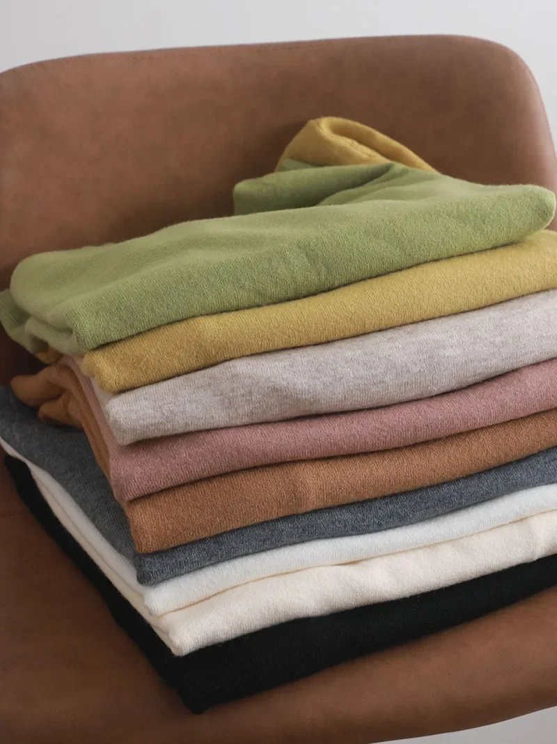 2024 Autumn Winter Women Knitted Pullovers O Neck Sweater Basic Top Casual Long Sleeve Round Neck Pullover Warm