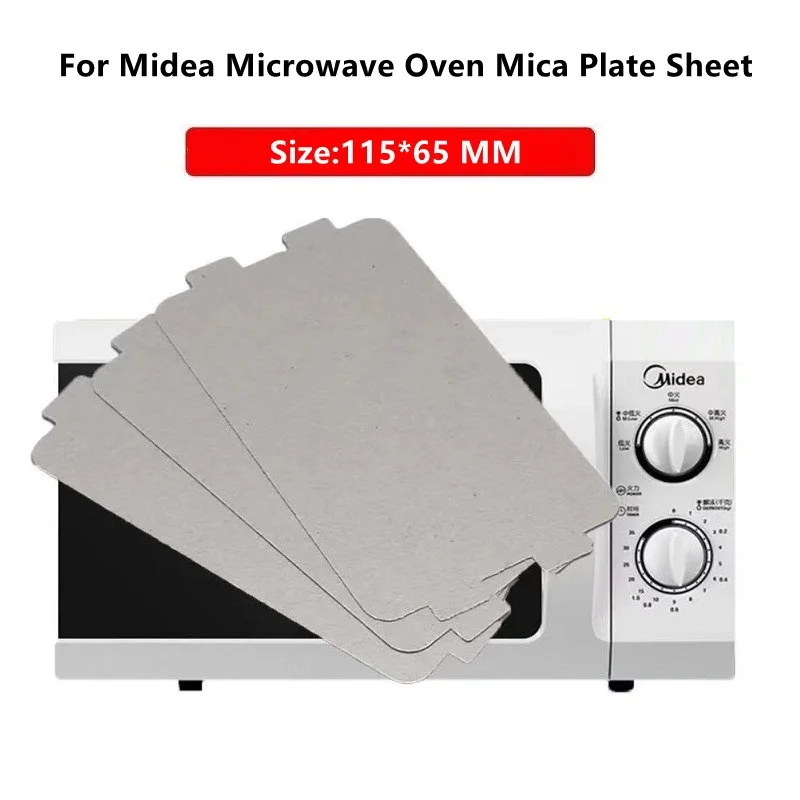 5pcs Microwave Oven Mica Plate Sheet Thick Replacement Part 11.5x6.5cm For Midea Waveguide Cover Sheet Plates Magnetron Cap