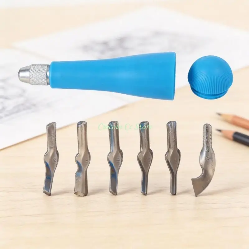 

X90F High Precise ABS Handled Linocut Cutting Tool Set Perfect For Fine Art Projects
