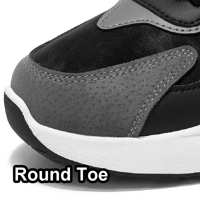 

Oulylan Casual Antiskid Wear Resistant Sneakers Autumn Male Versatile Board Shoes PU Waterproof Breathable Sports Footwear