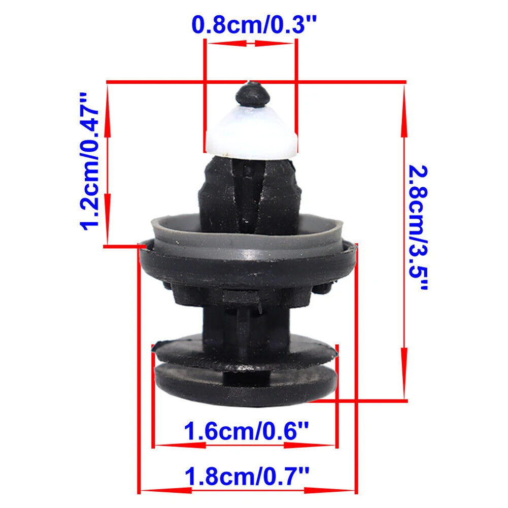 10Pcs Car Door Trim Panel Clips Fastener Fixing Rivets W709004S300/1257376 For Ford C-Max For Focus MK2 For MK1 C394