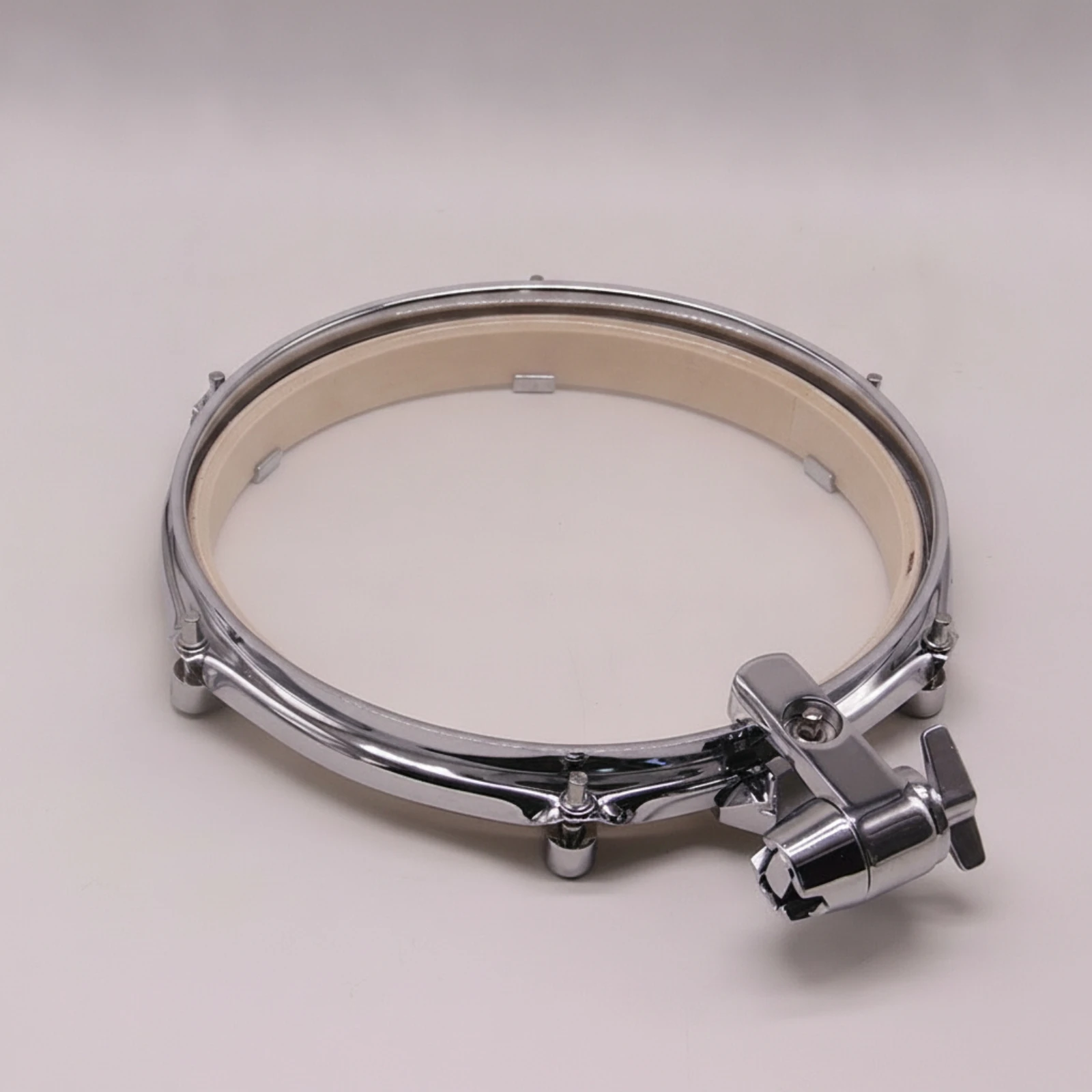 Drum Hoop with Hardware Slimline Drum Rim with Clamp Long-Lasting Secure Grip for Drummers, Practice Setups