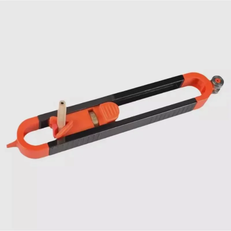 Profile Scribing Ruler with Adjustable Locking Mechanism for Irregular Contour Measurement - Precision Woodworking Gauge Tool