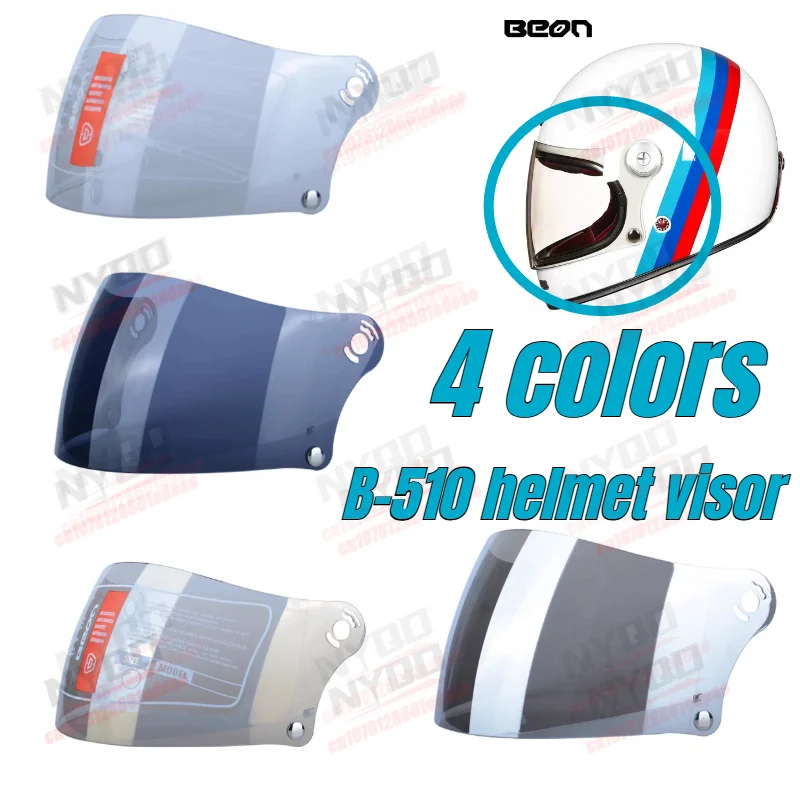 

4 colors BEON B510 Motorcycle Helmet Lens Lens Visor Plating Uv Protection Lens Faceshield casco moto visor