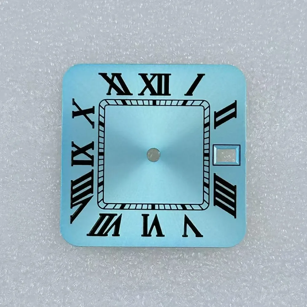 Quadrante quadrato NH35 da 27 mm per orologio meccanico con calendario romano modificato adatto al movimento NH35 nuovi colori multipli non luminosi