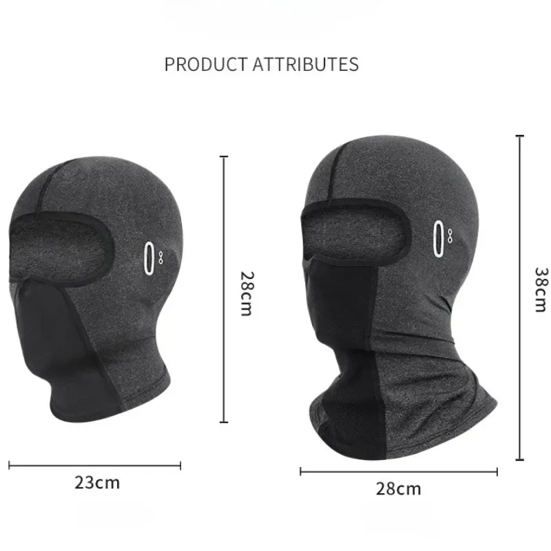 Cycling Balaclava Unisex Breathable Ice Silk Motorcycle Riding Sports Face Mask Neck Protect Summer Sunscreen Headwear