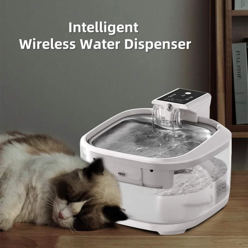 

4.5L Extra Large Capacity Pet Water Dispenser Premium Smart Cat Water Dispenser Upgraded Silent Pump Dog Water Dispenser Filters