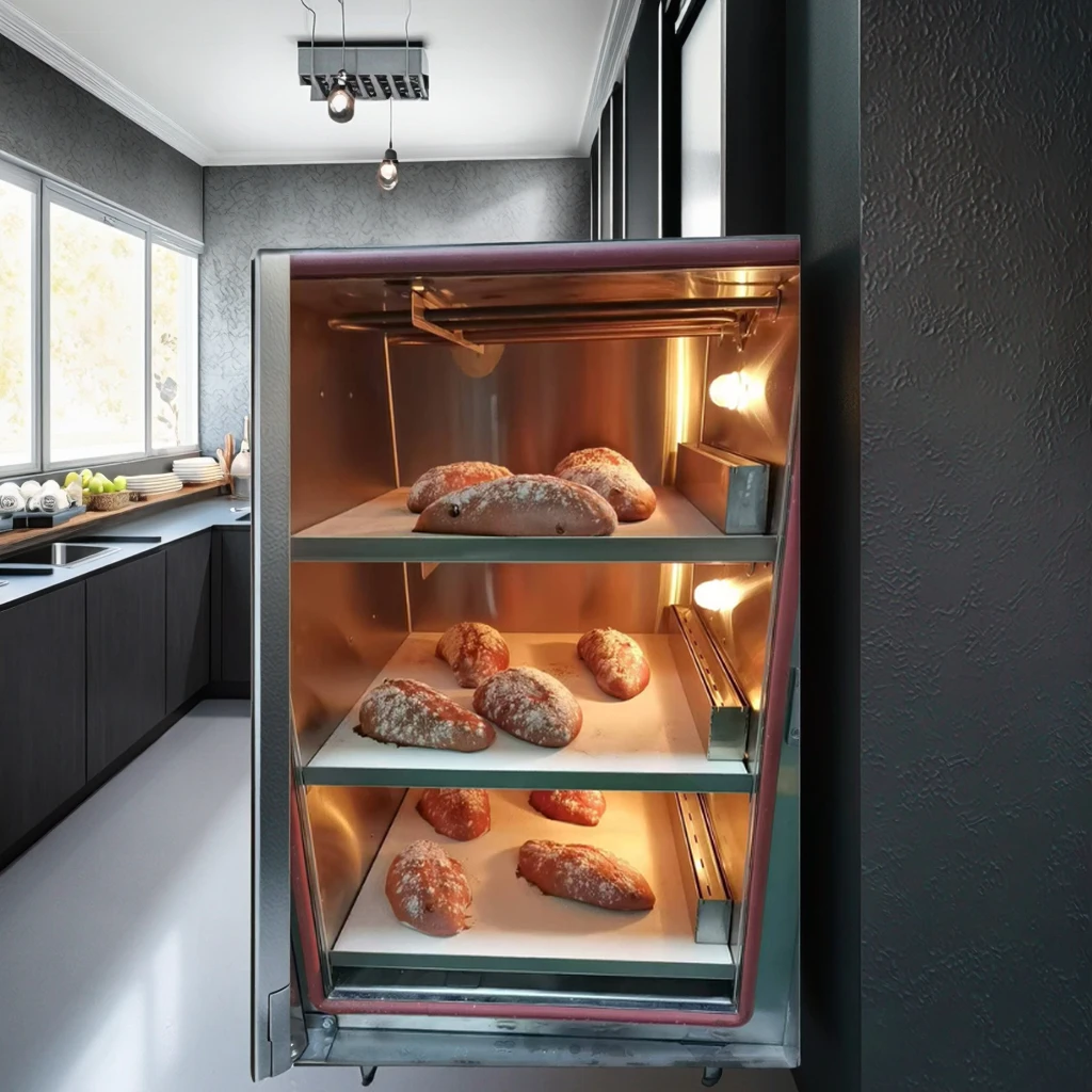Commercial electric three-layer three-tray baking soda sourdough bread oven for bakeries using a 3100-watt high-power bread