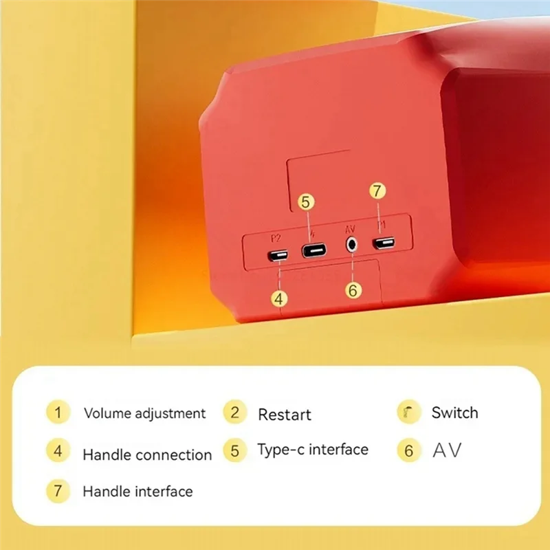 

EDT-H7 Retro Nostalgic TV Game Console 3.5Inch Screen 740 Classic Game Nostalgic Home TV Game Controller