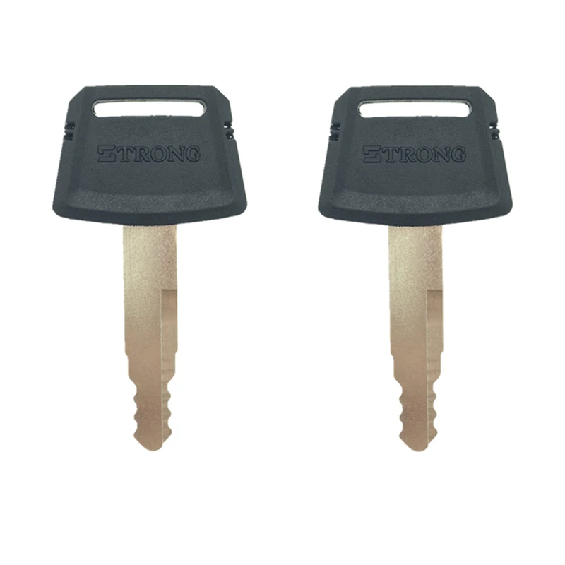 2 PCS Heavy Equipment Key For STRONG Excavator Loader  Bulldozer Free Shipping