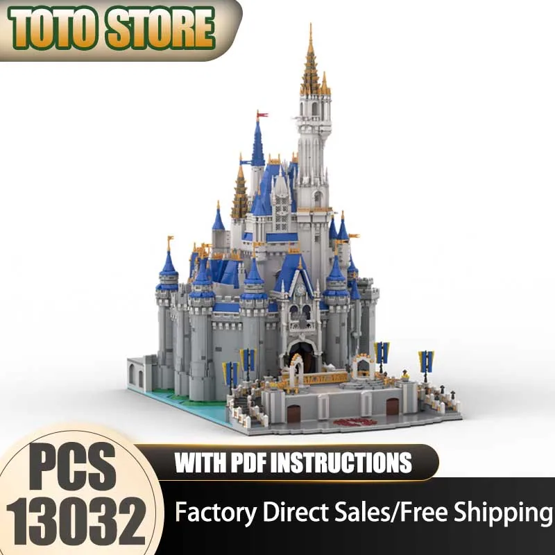 

Moc Building Blocks Movie Castle v2 With Stage Modular ​​​​​​​Model Technology Brick DIY Assembly Construction Holiday Toy Gifts
