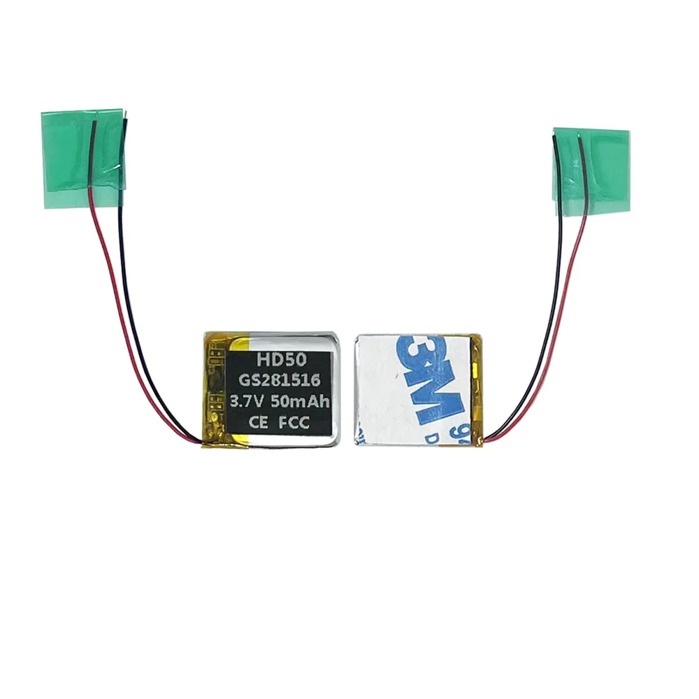 AliExpress JESSQUE "0" Cycle 50mAh GS281516 281516 Battery For Epson Optoma HD50 Projector 3D Glasses Eyeglass Bluetooth Earphone Headset AKKU