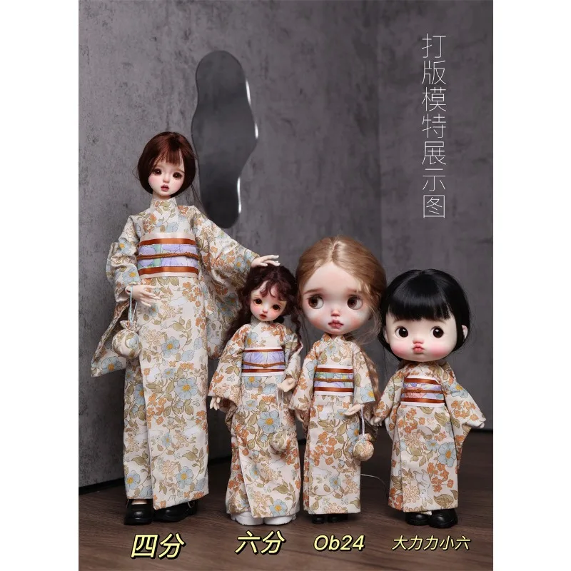 1/4 1/6 Mini 1/6 BJD Ob24 Blythe Sweet Kimono Serie Rock Taillenabdeckung Tasche Set Modell Actionfiguren Zubehör Dekoration – Detail 3
