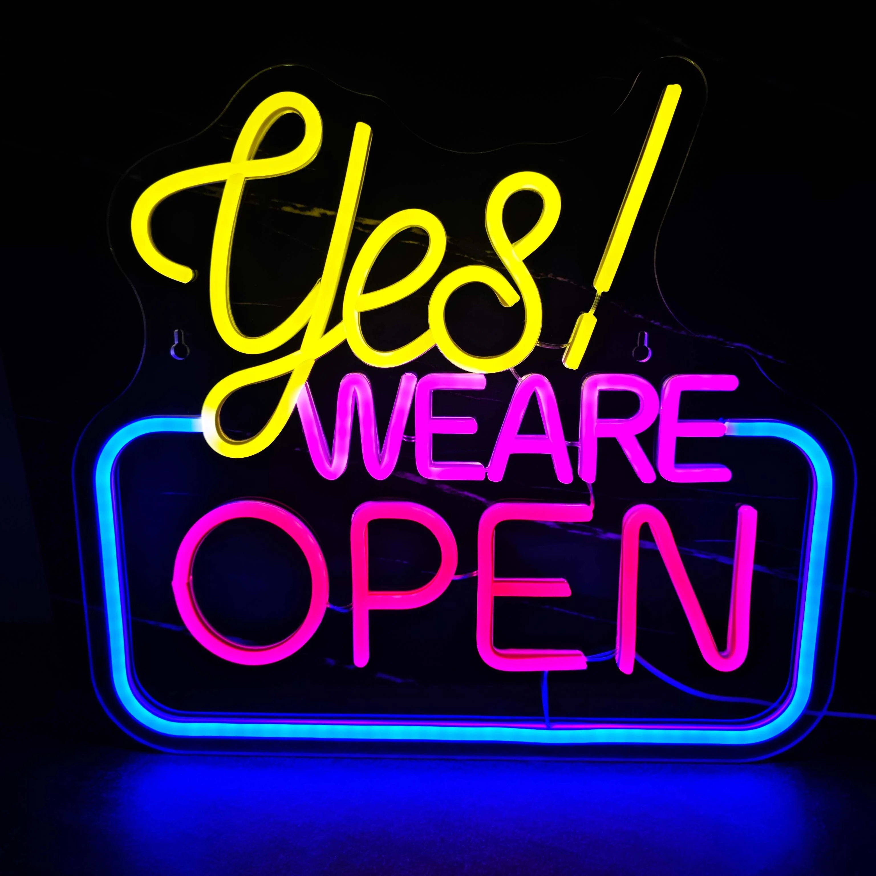 

Yes We Are Open Neon Signs, Dimmable USB Powered Light Sign for Business, Coffee Shop, Bar Pub, Bakery, Hotel, Store