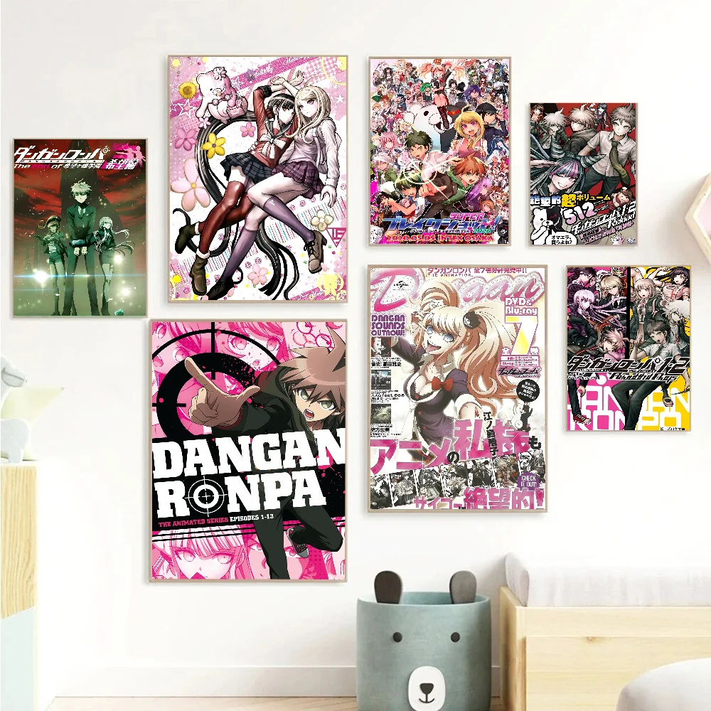 Classic Anime Danganronpa Classic Vintage Posters Whitepaper Prints Posters Artwork Kawaii Room Decor