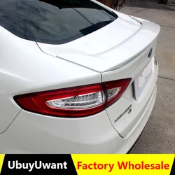 UBUYUWANT Rear Trunk Wing Spoiler For Ford Mondeo / Fusion 2013 - 2019 High Quality ABS Plastic Car Tail Wing Lip Spoiler