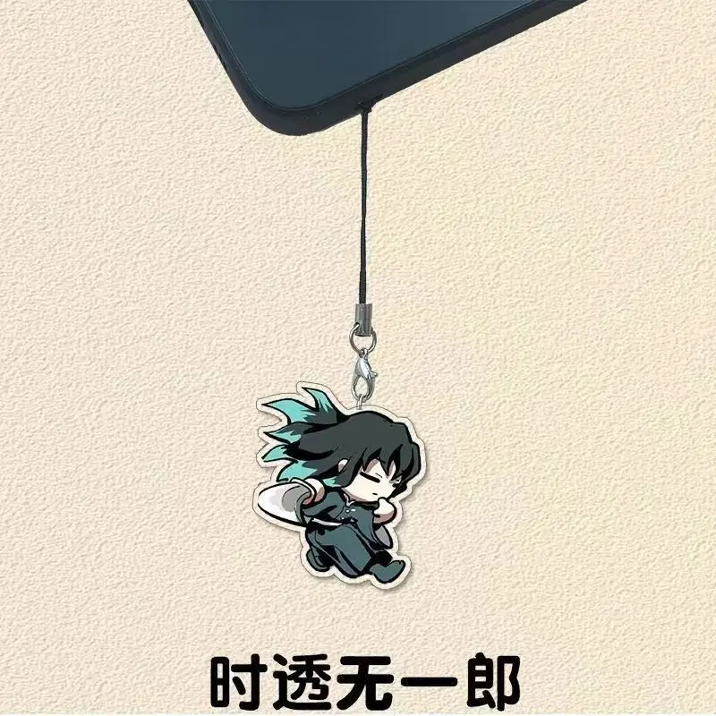 Anime Demon Slayer Keychain Tokitoru Muichiro Peripheral Acrylic Pendant Student School Bag Pendant Mobile Phone Lanyard Gift view 4