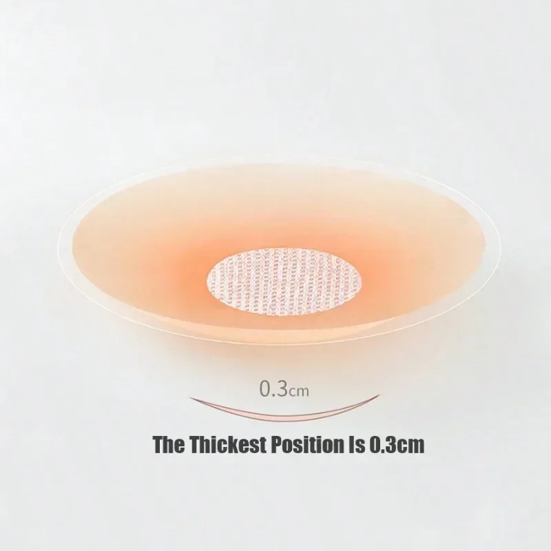 10 Stück wiederverwendbare Damen-Bruststraffungs-Nippelabdeckungen, unsichtbar, selbstklebend, trägerlos, rückenfrei, zum Aufkleben auf BH, Silikon-Brustaufkleber