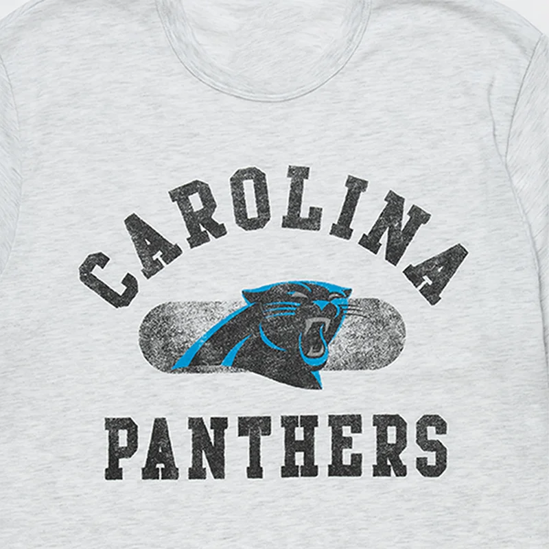 Carolna Panthers Bla Panther Simple Sle High Street ort Sve T-Shirt Baumwolle Youth Faion Sommer Anti-Falten rund Ne